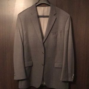Michael Kors Gray & Tan Pinstriped Suit w/ Pants